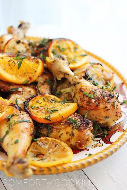 HERB AND CITRUS OVEN ROASTED CHICKEN